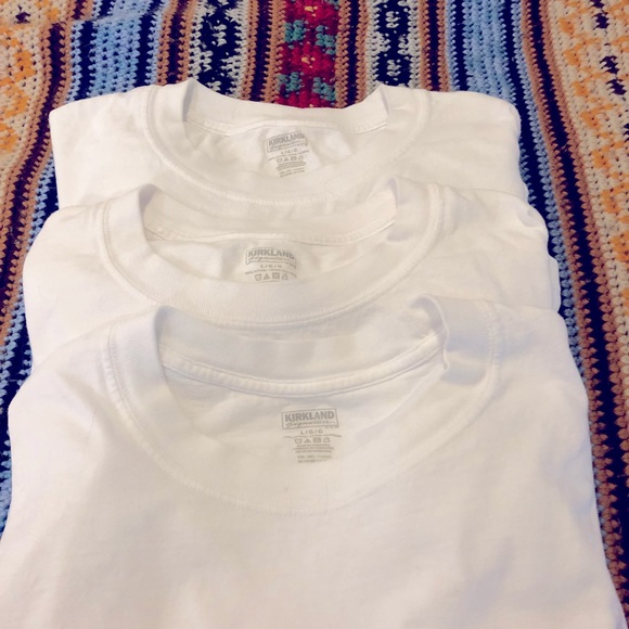 white kirkland t shirts